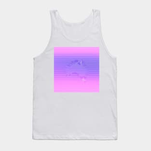 Vapourwave Aesthetic Australia Map Tank Top